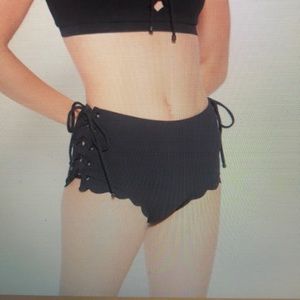 Marysia Palm Springs tie bottom, black, size small